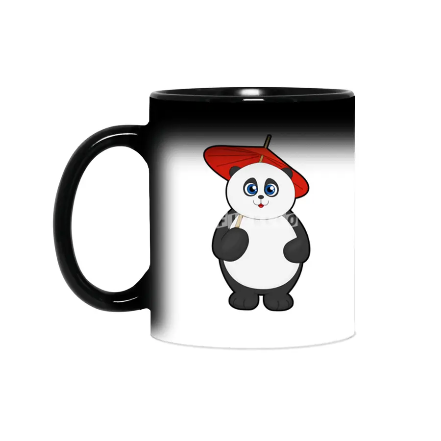 Panda with Umbrella Sihirli Kupa