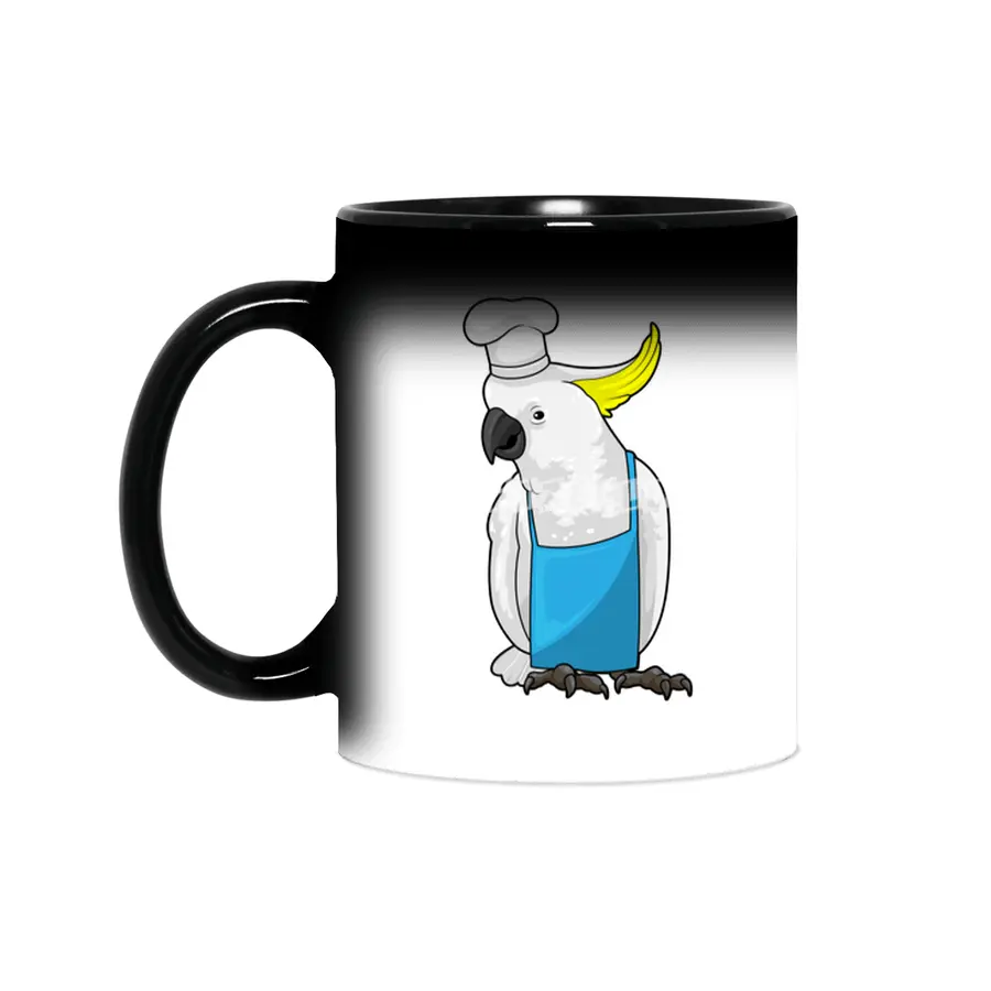 Parrot as Chef with Cooking hat Sihirli Kupa