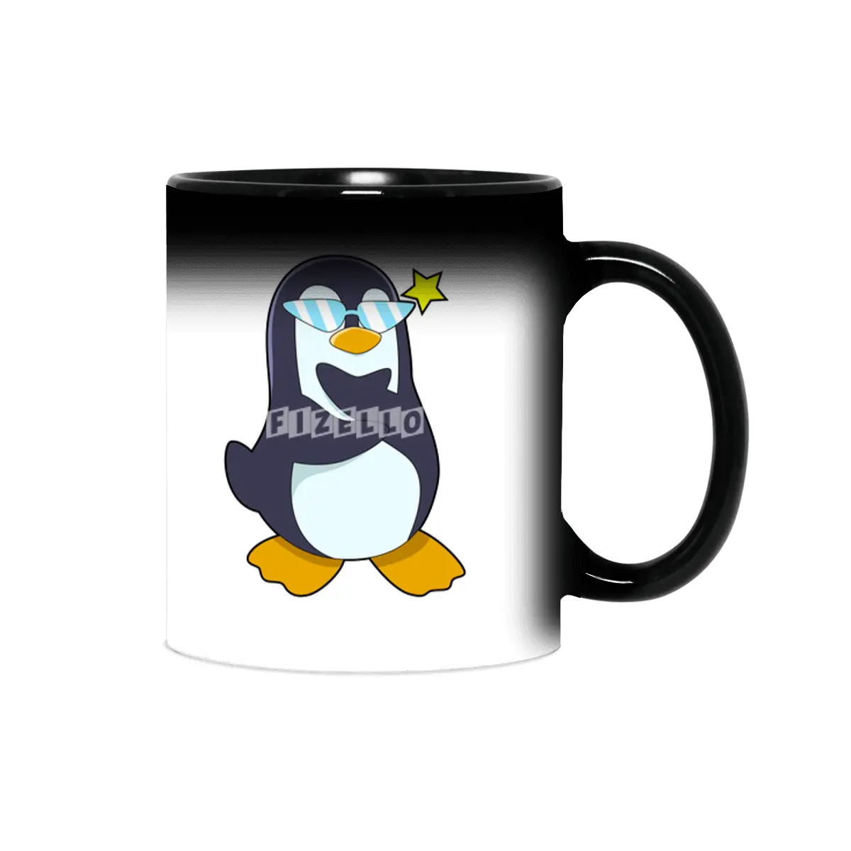 Penguin with Sunglasses Sihirli Kupa