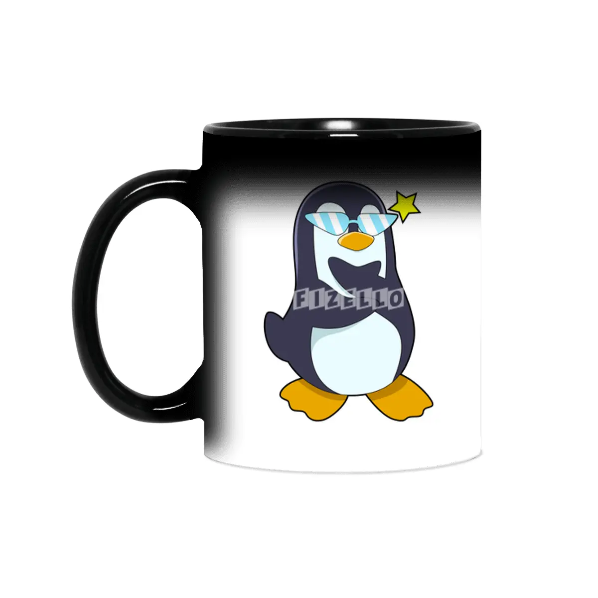 Penguin with Sunglasses Sihirli Kupa