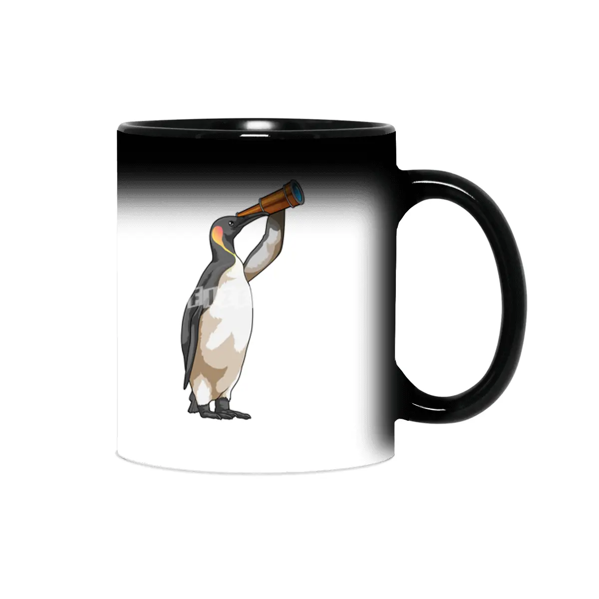 Penguin with Telescope Sihirli Kupa