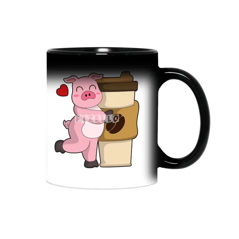 Pig with Coffee to go Sihirli Kupa