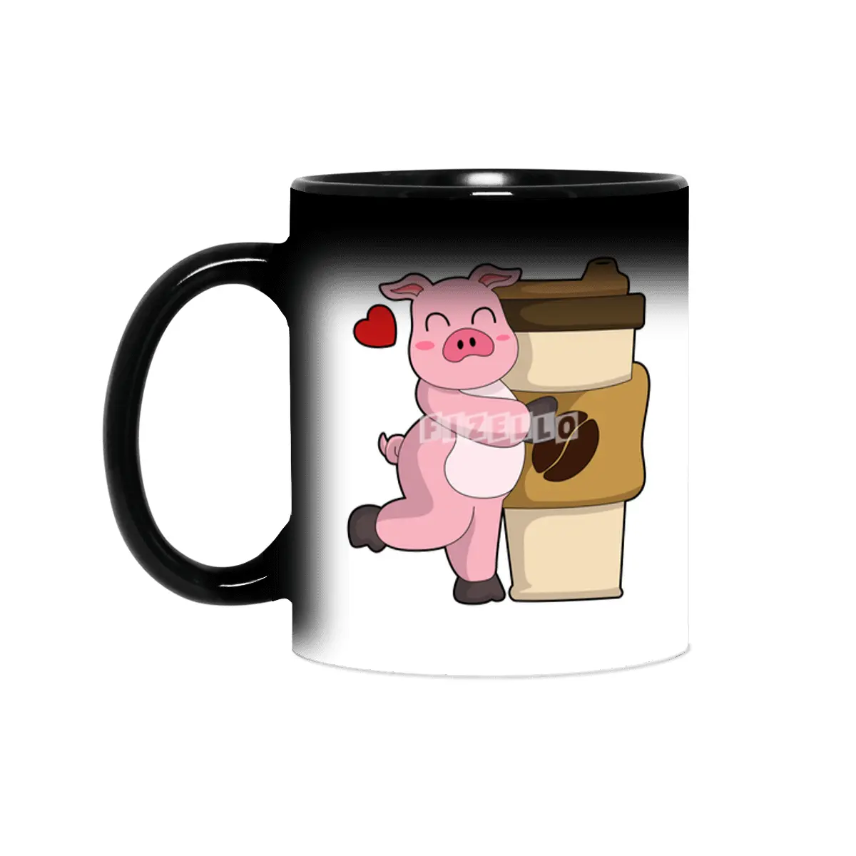 Pig with Coffee to go Sihirli Kupa