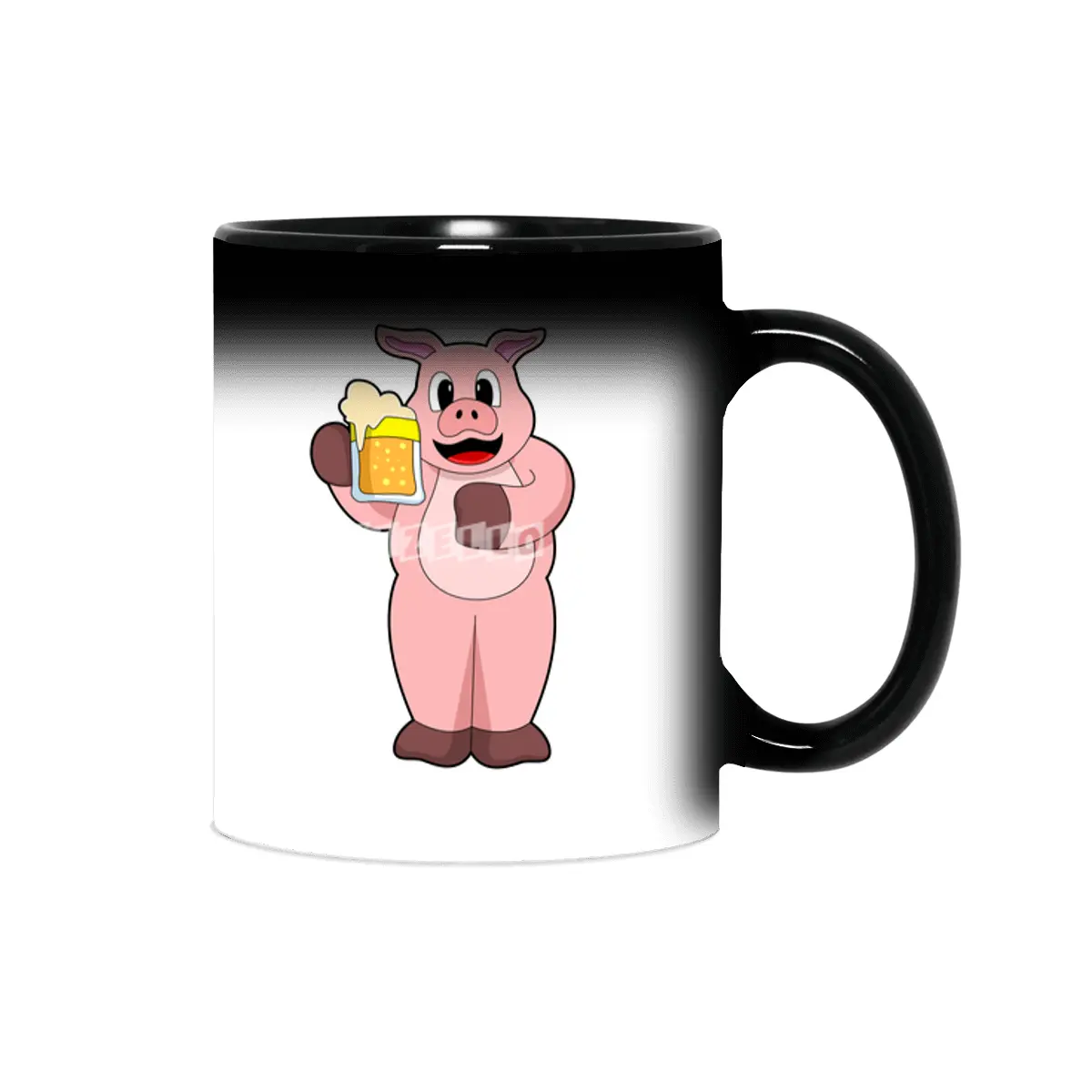 Pig with Glass of Beer Sihirli Kupa