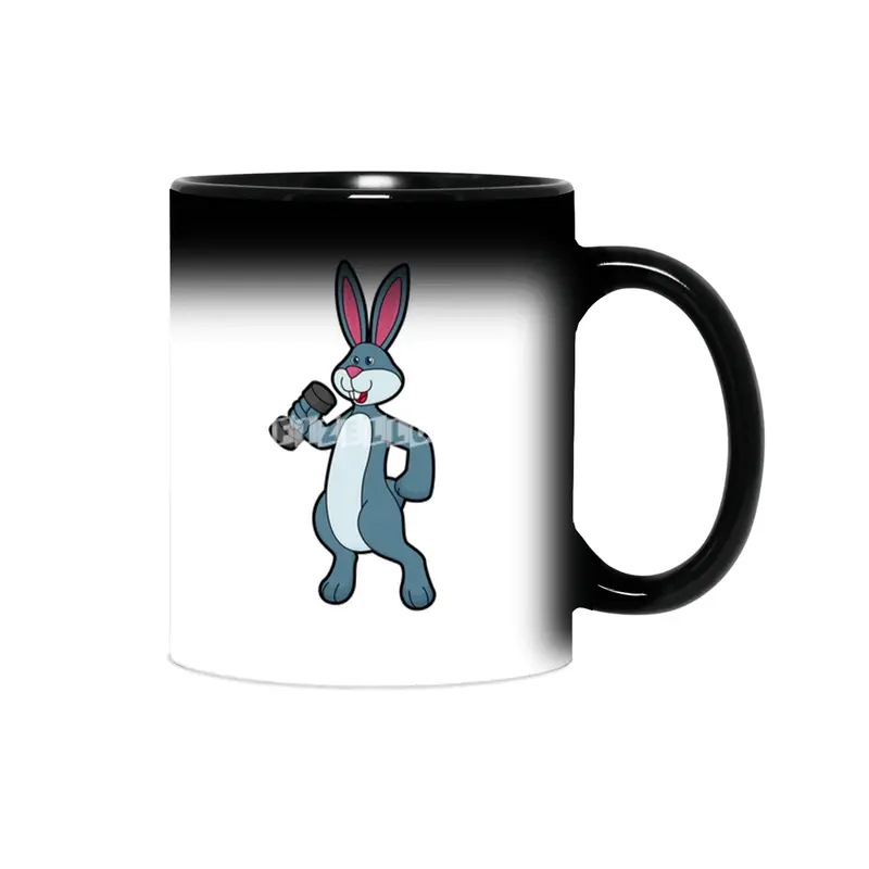 Rabbit at Strength training with Dumbbell Sihirli Kupa