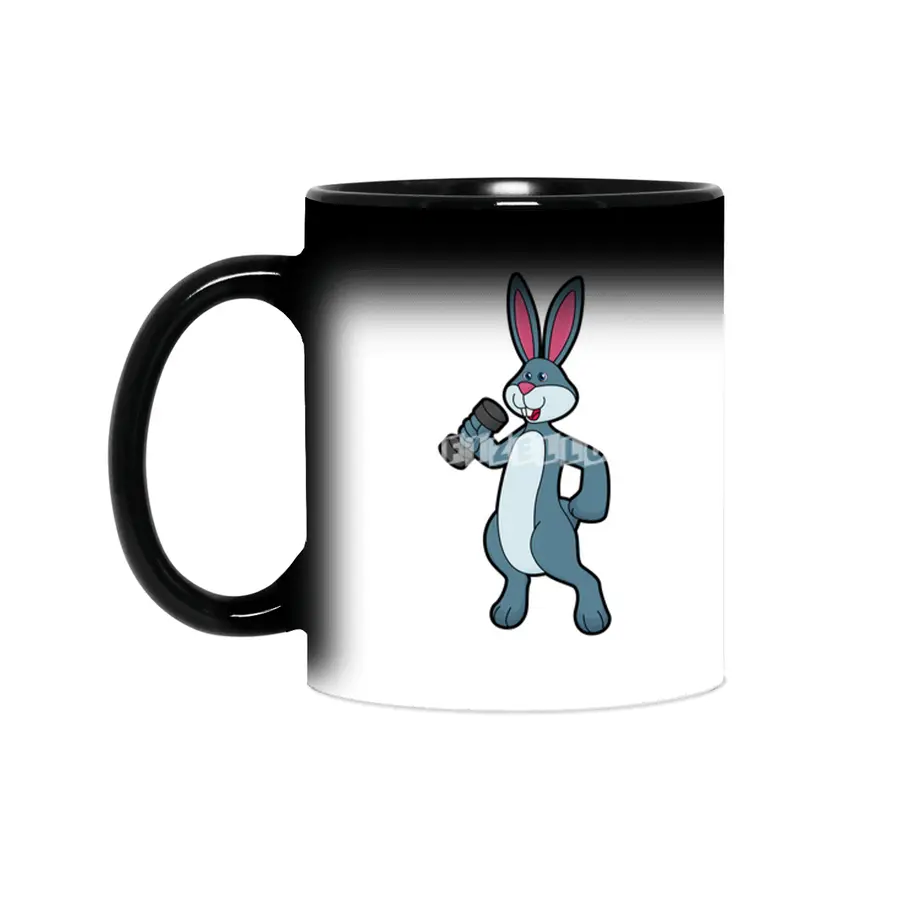 Rabbit at Strength training with Dumbbell Sihirli Kupa