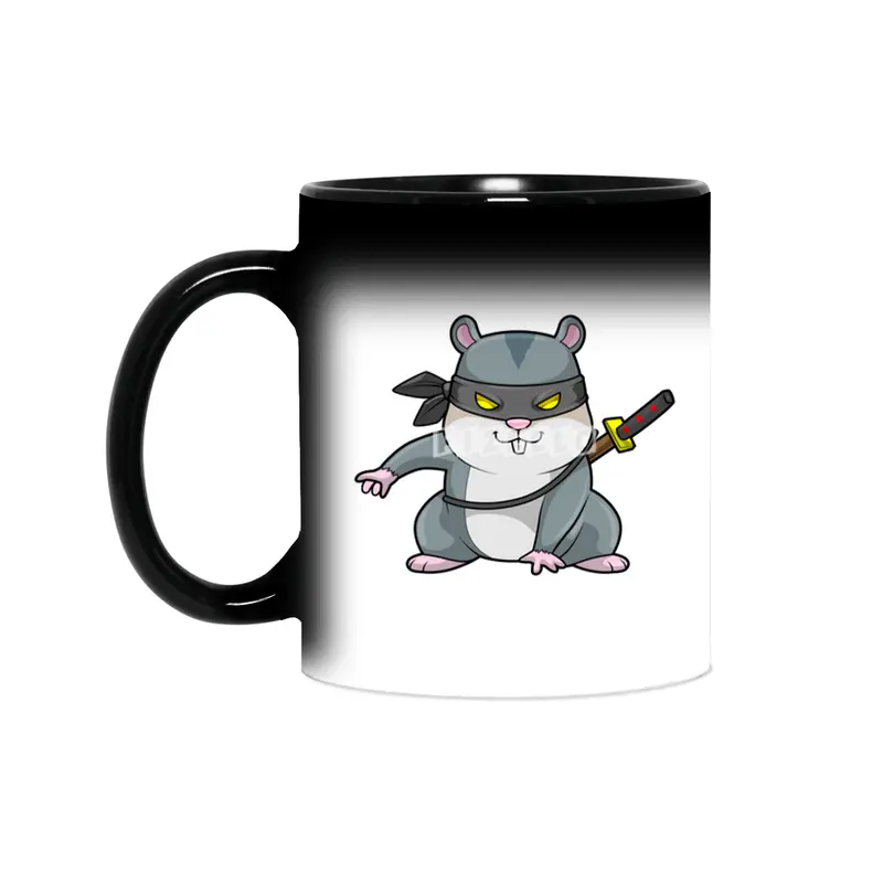 Hamster as Ninja at Martial arts with Sword Sihirli Kupa