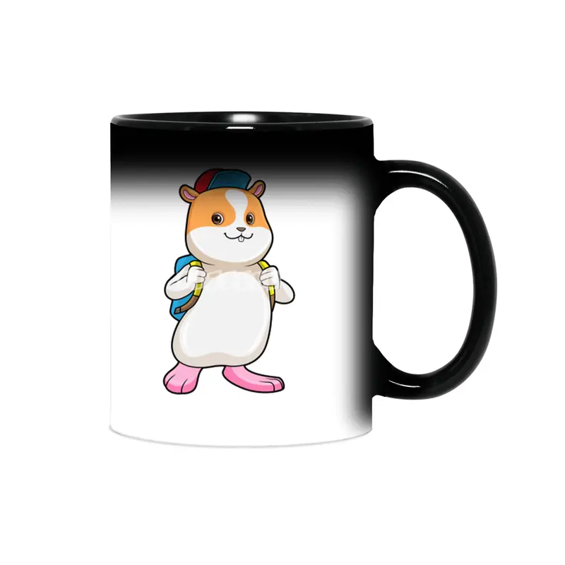 Hamster as Student with Backpack & Cap Sihirli Kupa