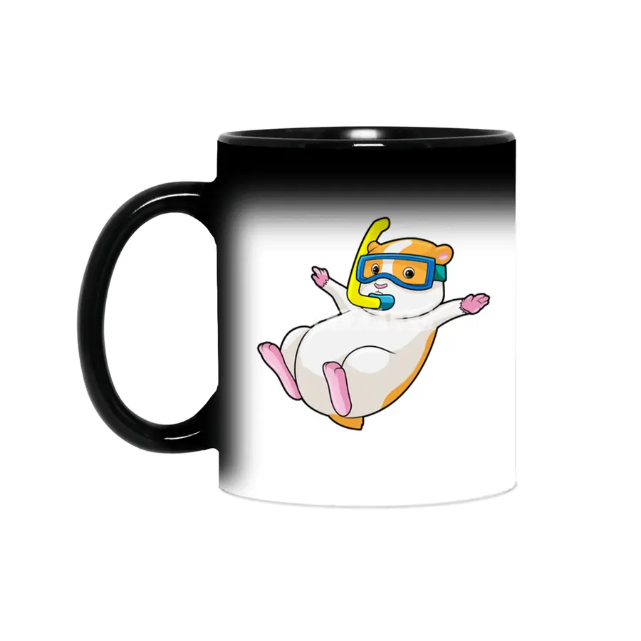 Hamster at Diving with Swimming goggles Sihirli Kupa