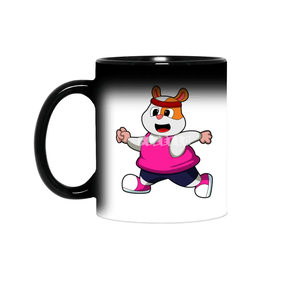 Hamster at Running with Headband Sihirli Kupa