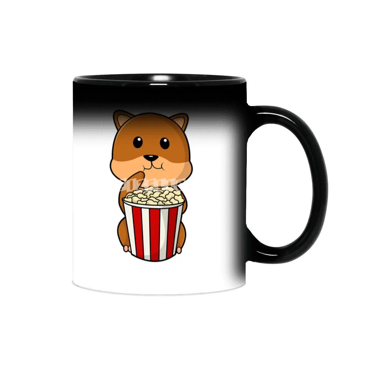 Hamster with Cone of Popcorn Sihirli Kupa