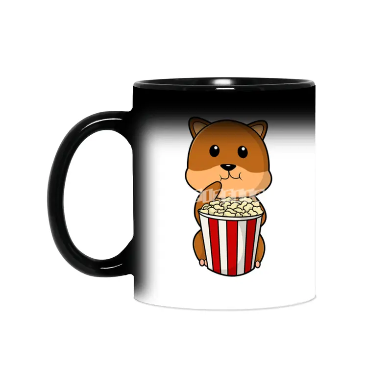 Hamster with Cone of Popcorn Sihirli Kupa