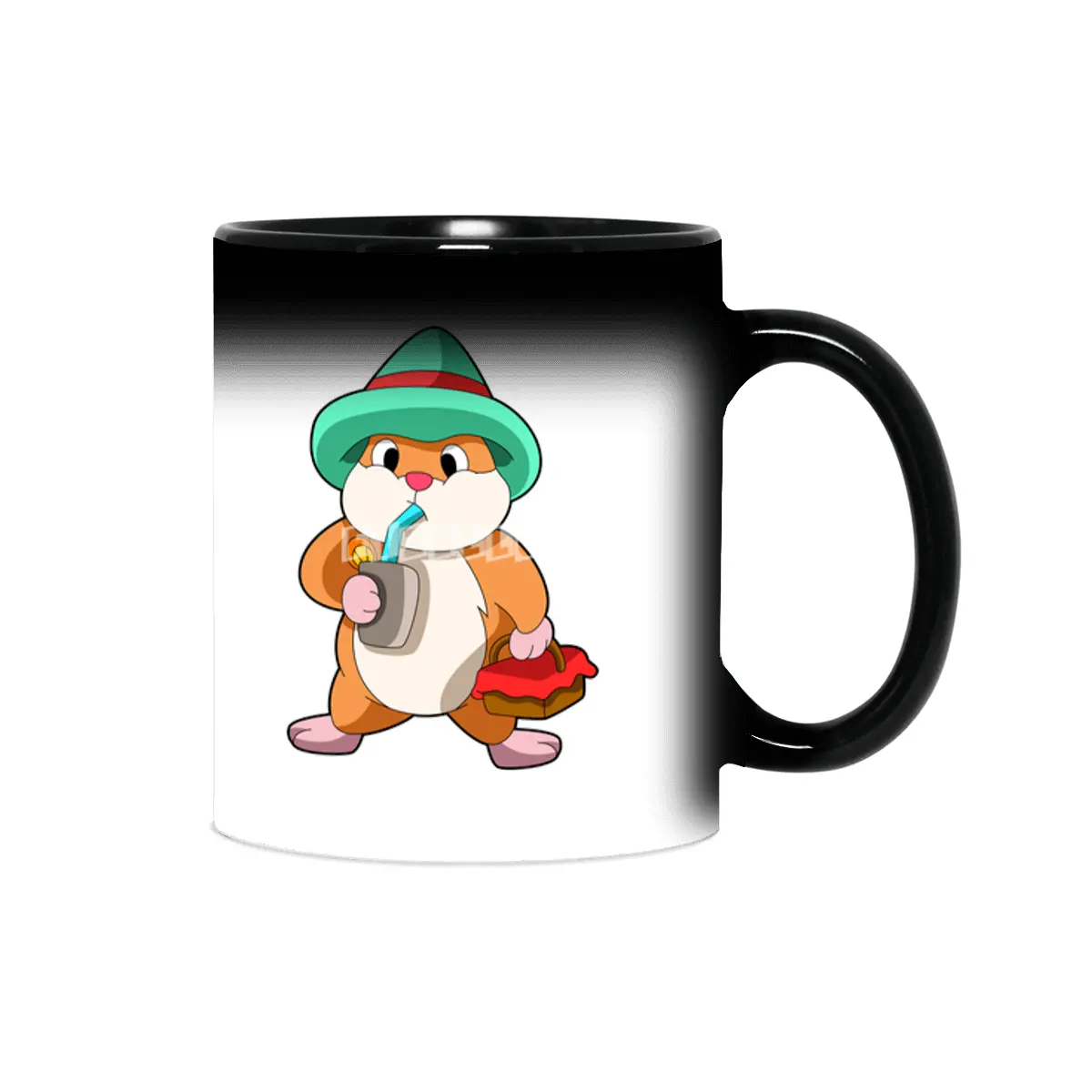 Hamster with Food and Drink Sihirli Kupa