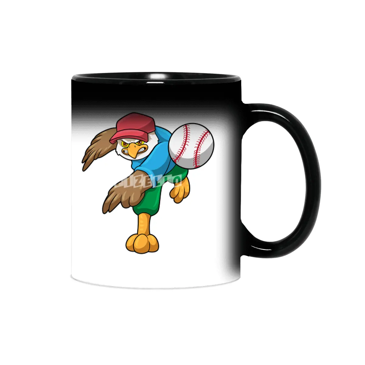Hawk at Baseball with Baseball bat Sihirli Kupa