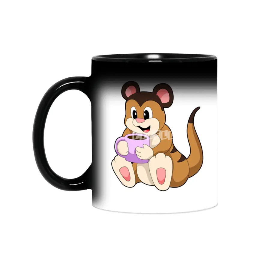 Meerkat with Cup of Coffee Sihirli Kupa