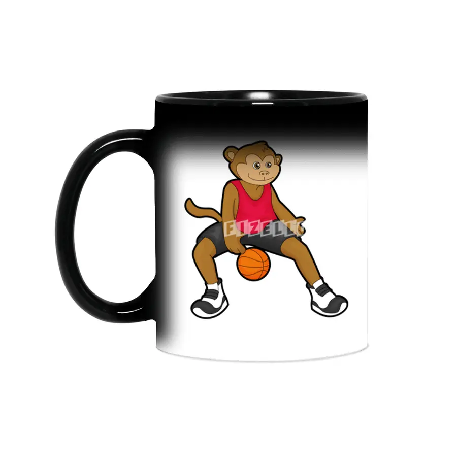 Monkey as Basketball player with Basketball Sihirli Kupa