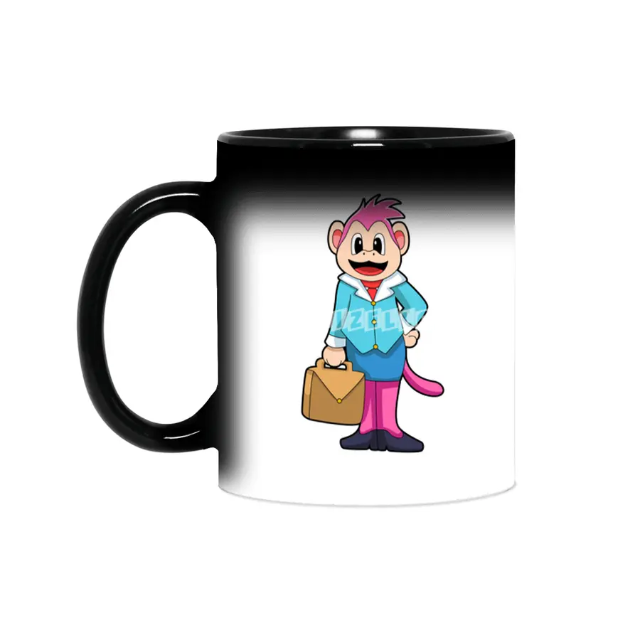 Monkey as Secretary with Bag Sihirli Kupa
