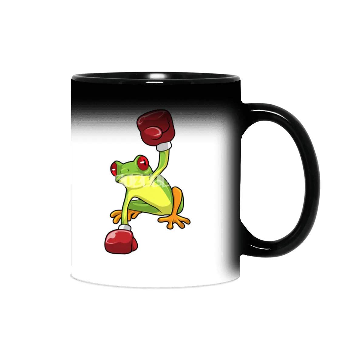 Frog at Boxing with Boxing gloves Sihirli Kupa