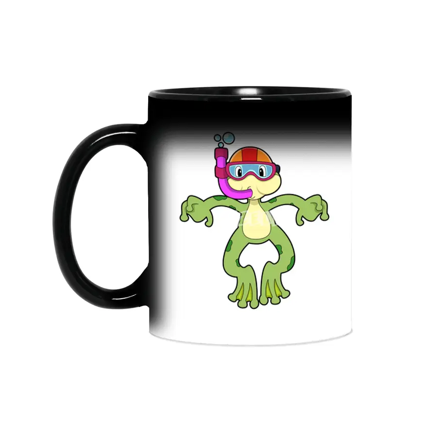 Frog at Diving with Snorkel Sihirli Kupa