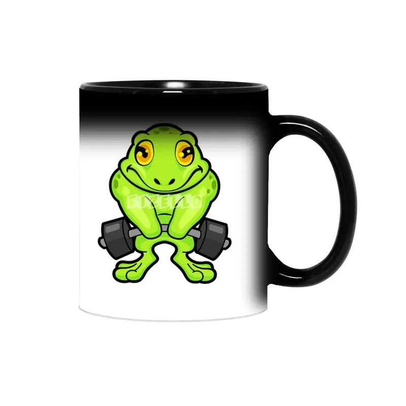 Frog at Fitness with Barbell Sihirli Kupa