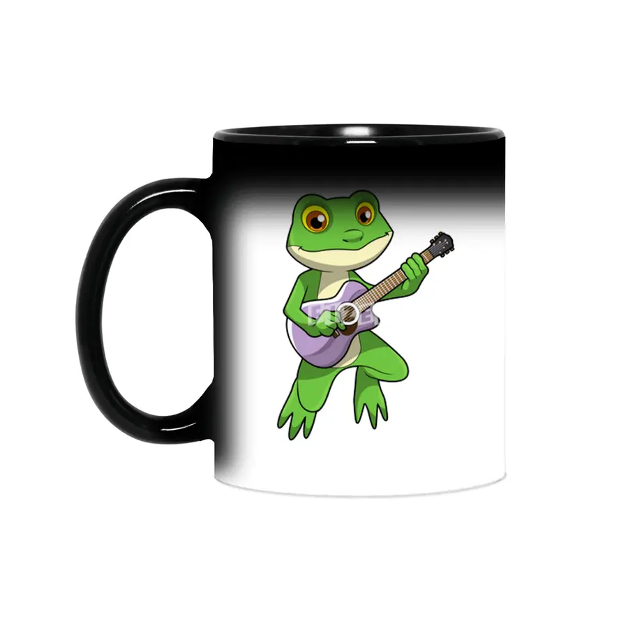 Frog at Music with Guitar Sihirli Kupa