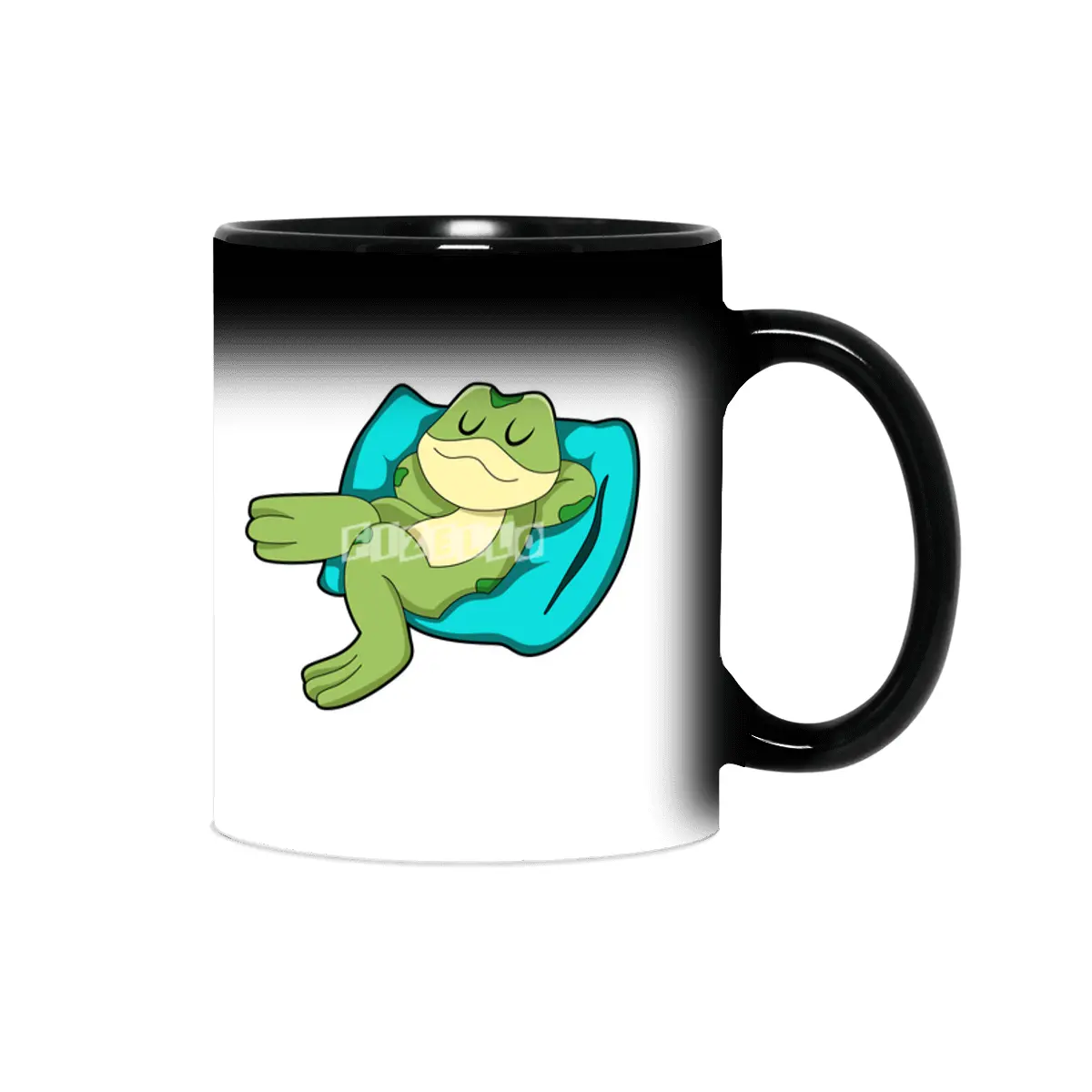 Frog at Sleeping with Pillow Sihirli Kupa