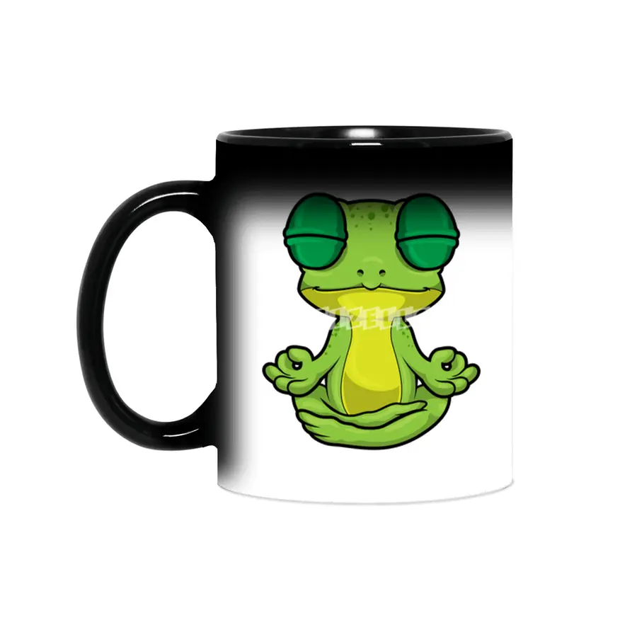 Frog at Yoga Stretching exercises in Cross-legged Sihirli Kupa