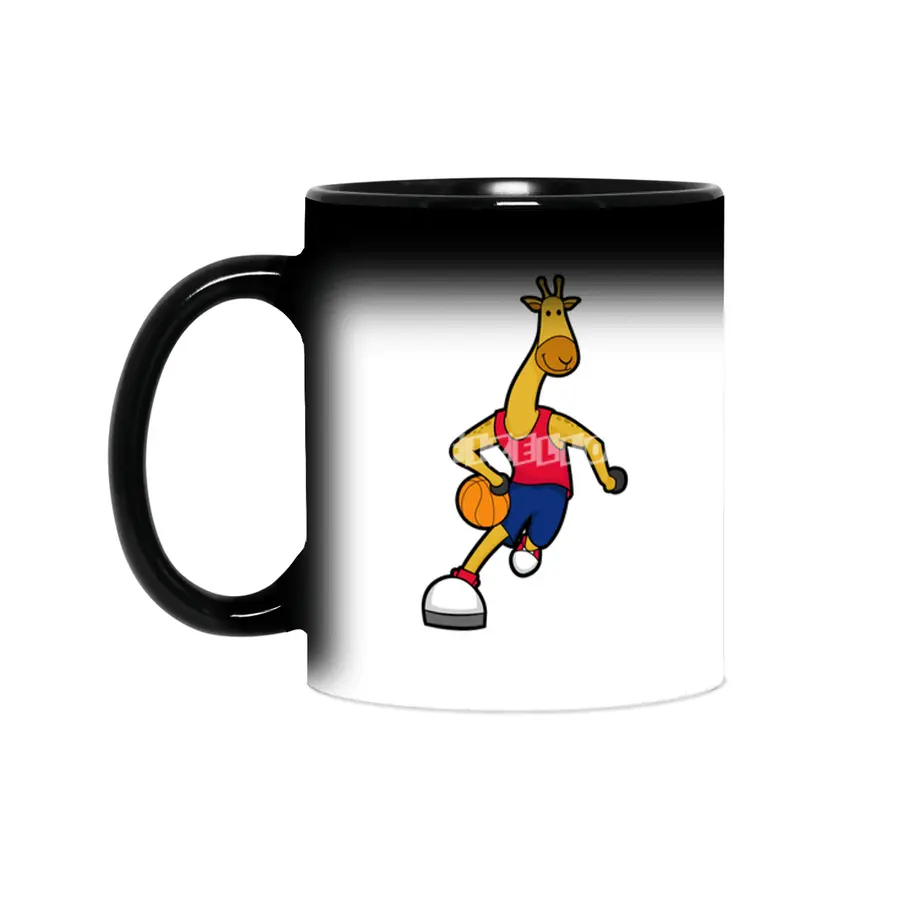 Giraffe as Basketball player with Basketball ball Sihirli Kupa