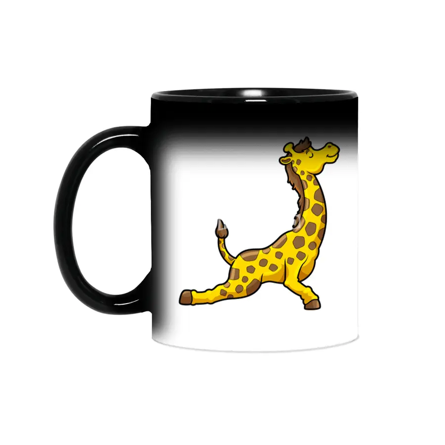 Giraffe at Yoga Stretching exercises Legs & Neck Sihirli Kupa