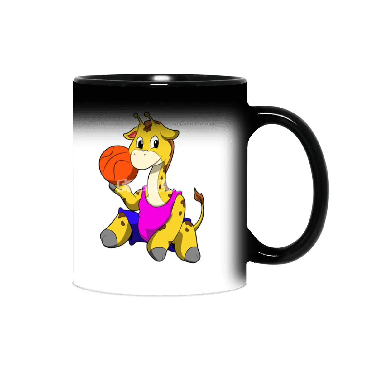 Giraffe with Basketball Sihirli Kupa