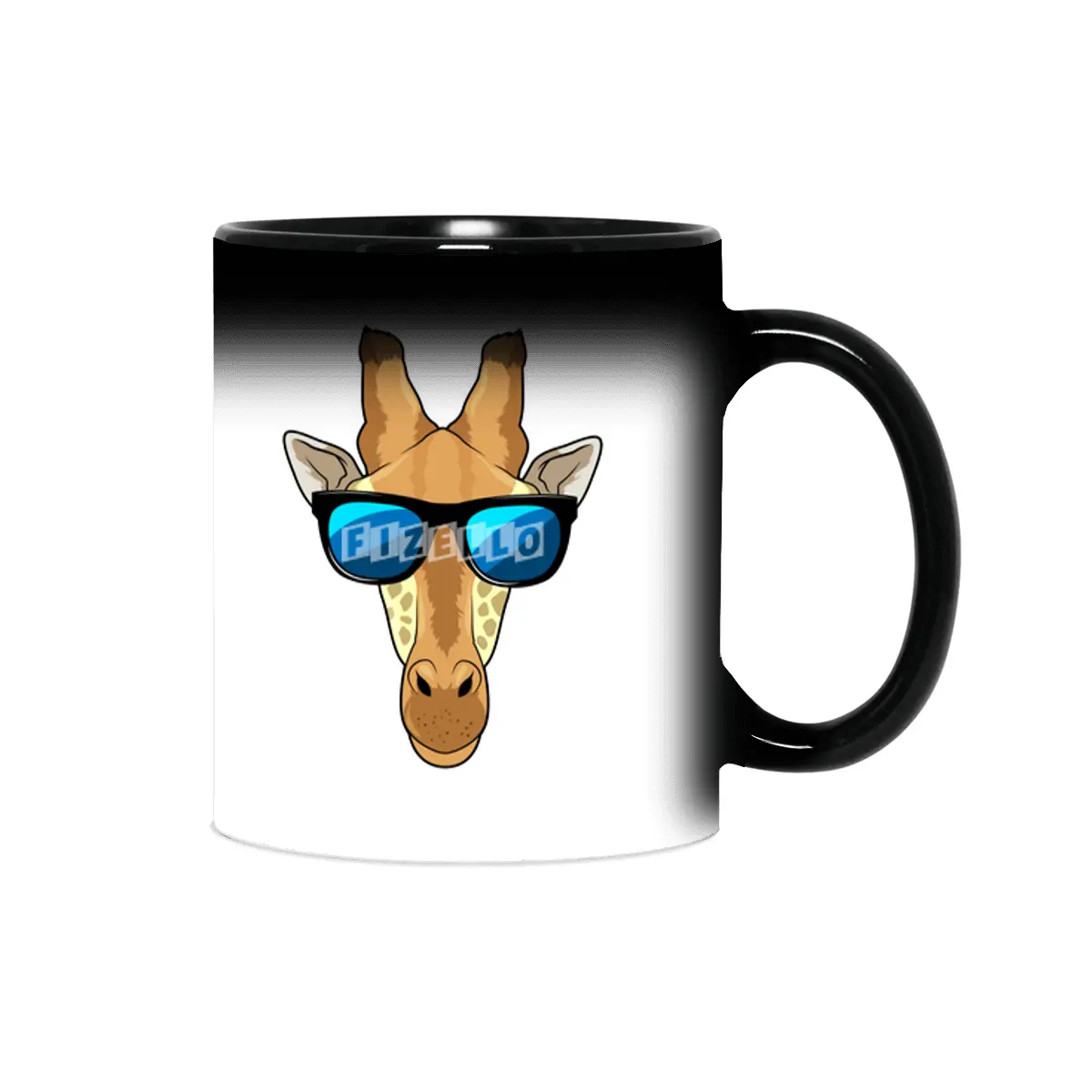 Giraffe with Sunglasses Sihirli Kupa