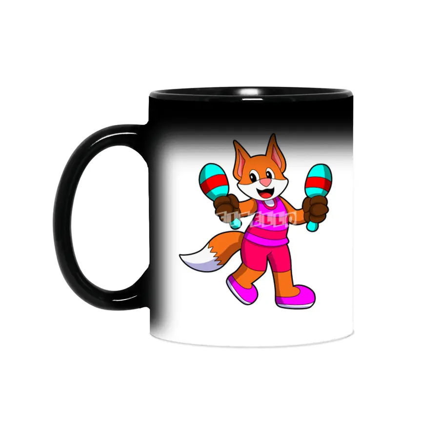 Fox as Singer with Microphone Sihirli Kupa