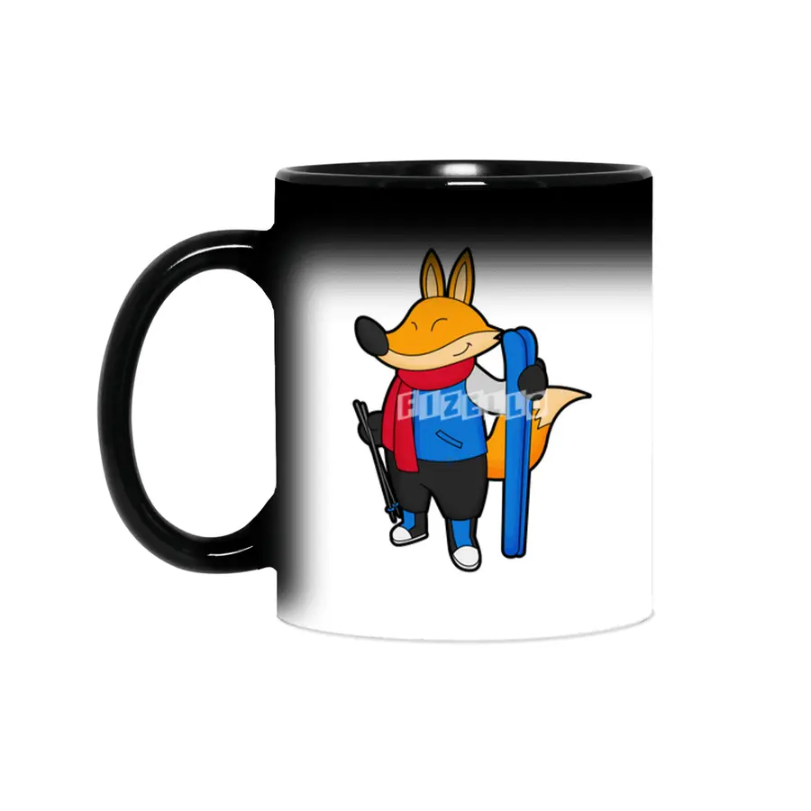 Fox as Skier with Ski Sihirli Kupa