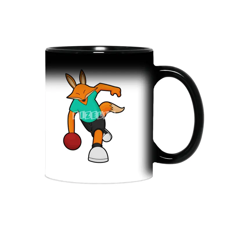 Fox at Bowling with Bowling ball Sihirli Kupa