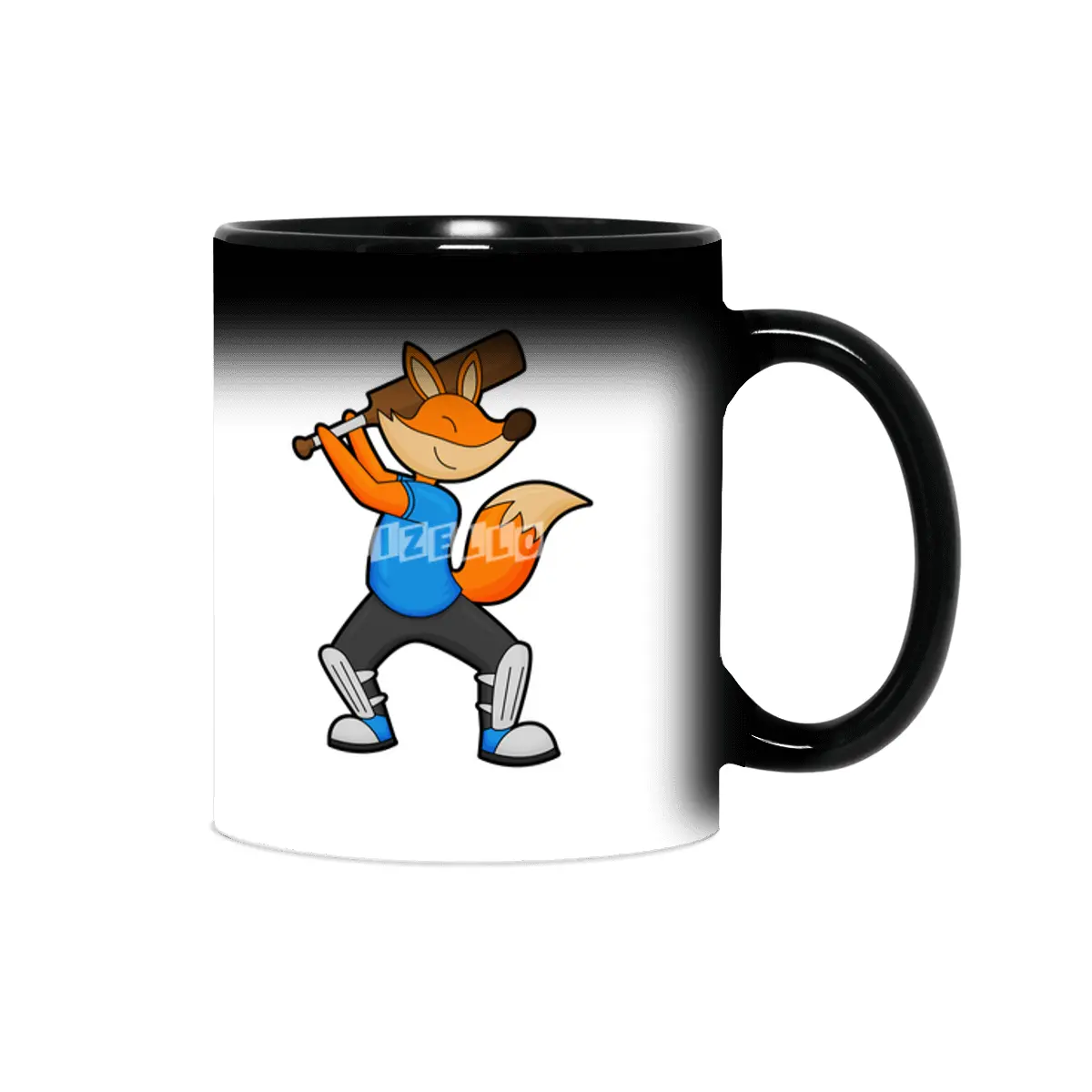 Fox at Cricket with Cricket bat Sihirli Kupa