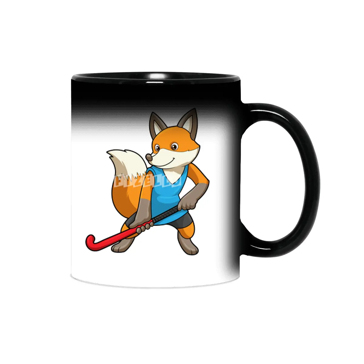 Fox at Hockey with Hockey bat Sihirli Kupa