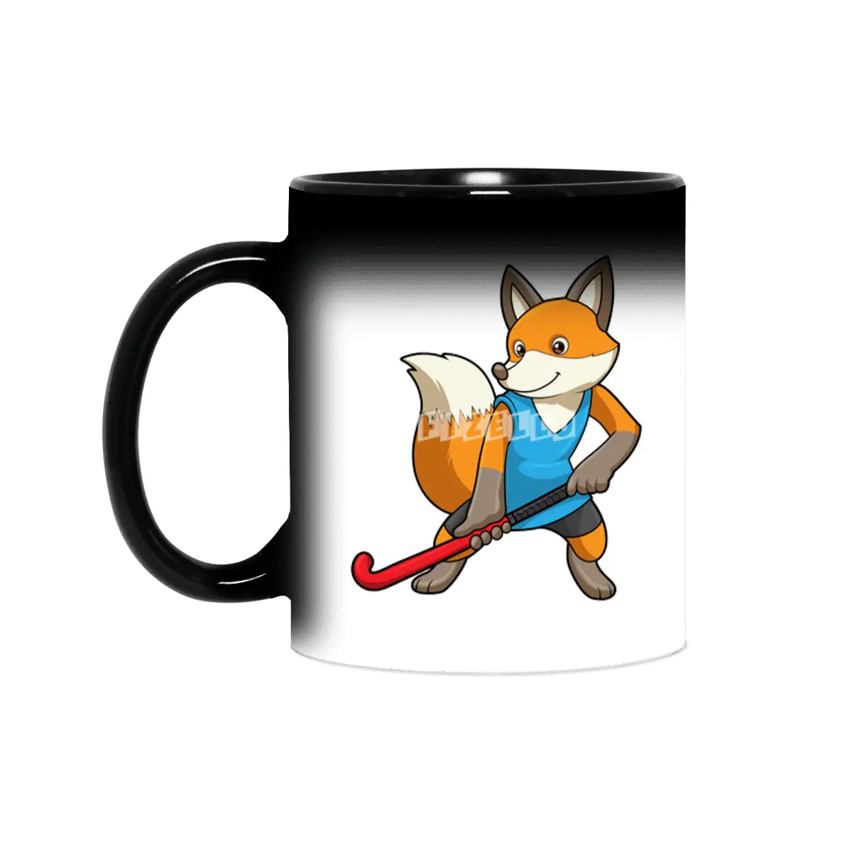 Fox at Hockey with Hockey bat Sihirli Kupa