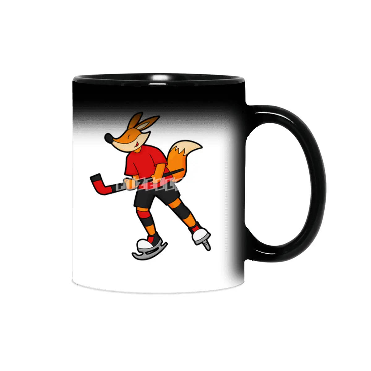 Fox at Ice hockey with Ice hockey stick Sihirli Kupa