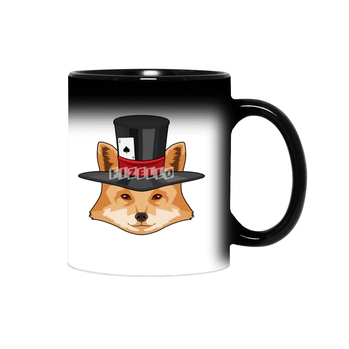 Fox at Poker with Poker card Sihirli Kupa