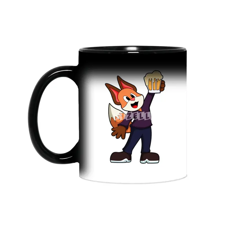 Fox with Glass of Beer Sihirli Kupa