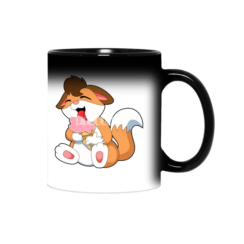 Fox with Strawberry Ice cream Sihirli Kupa
