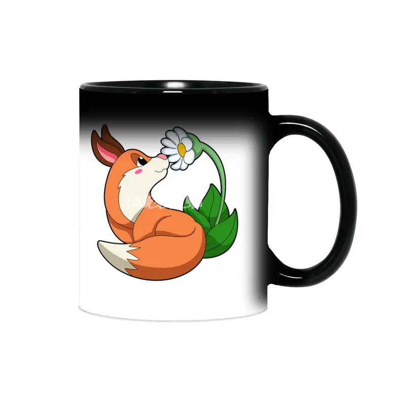 Fox with white Flower Sihirli Kupa