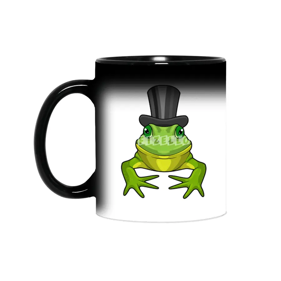 Frog as Gentleman with Top hat Sihirli Kupa