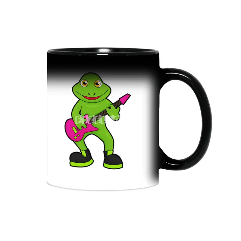 Frog as Musician with Guitar Sihirli Kupa
