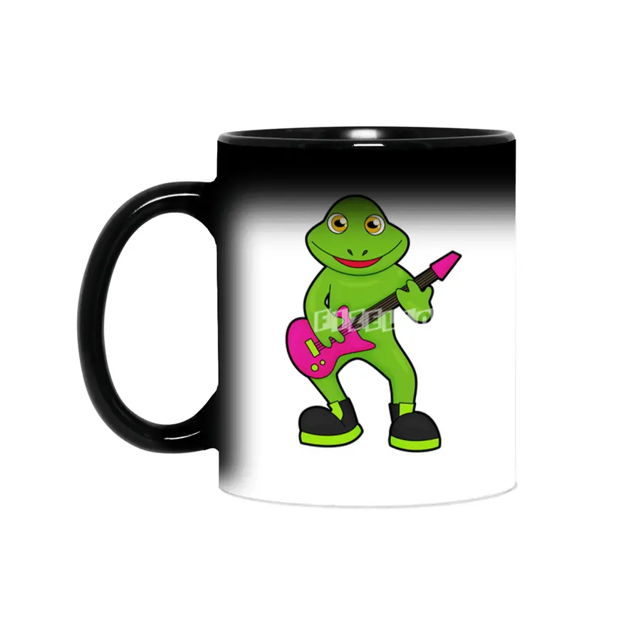 Frog as Musician with Guitar Sihirli Kupa