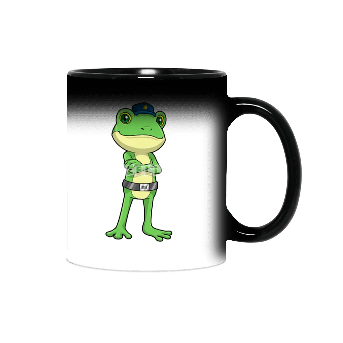 Frog as Police officer with Police hat Sihirli Kupa