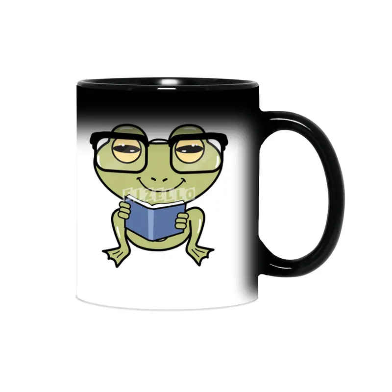 Frog as Student with Book Sihirli Kupa