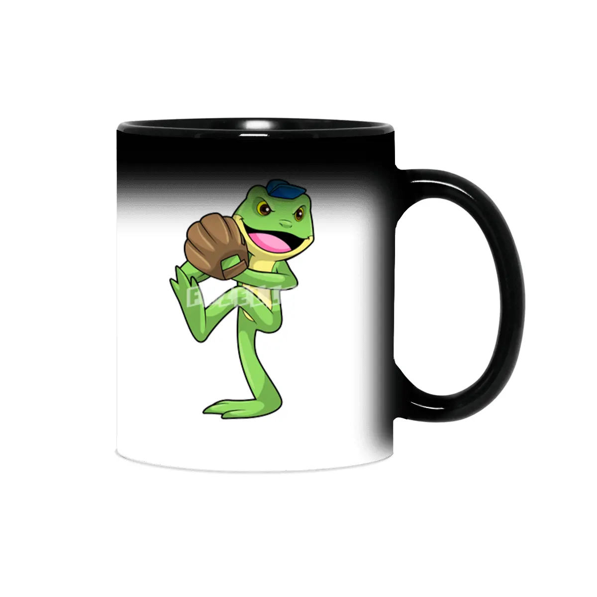Frog at Baseball with Gloves Sihirli Kupa