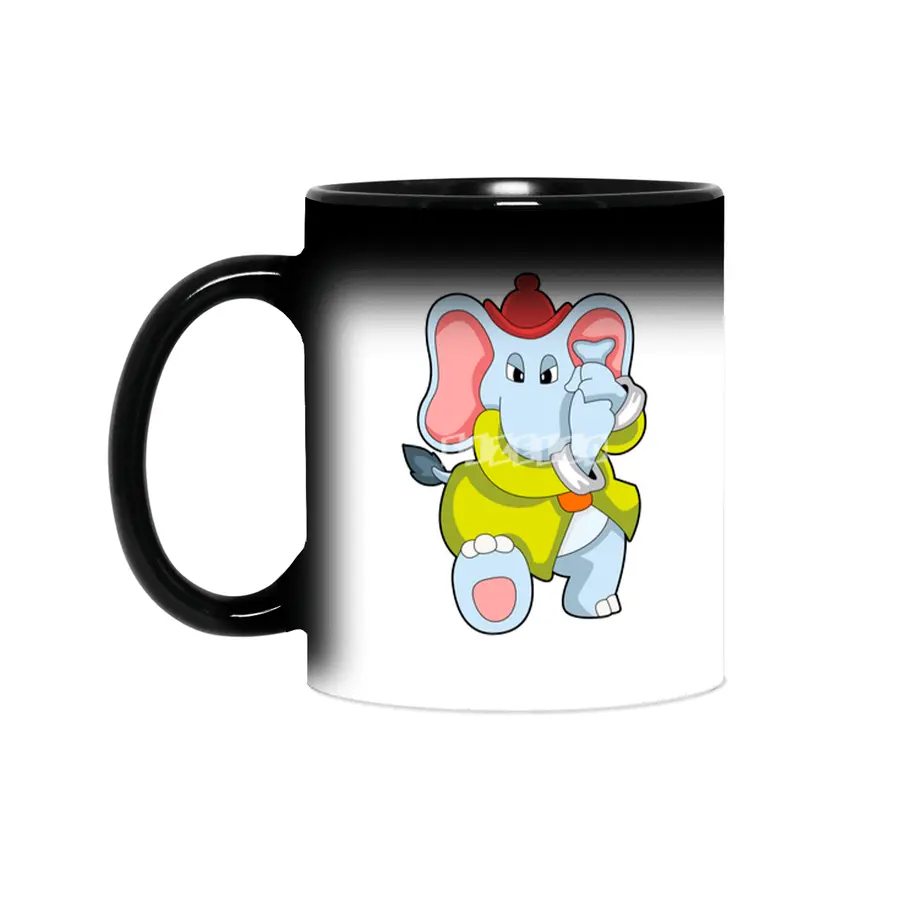 Elephant as Firefighter with Proboscis Sihirli Kupa
