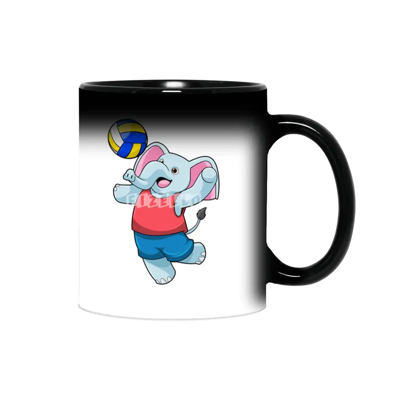 Elephant as Volleyball player with Volleyball Sihirli Kupa